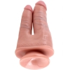 King Cock Flesh 6" & 4.5" Double Penetrator Dildo