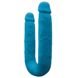 Colours Dp Pleasures Blue Double Penetration Realistic Silicone Dildo