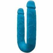 Colours Dp Pleasures Blue Double Penetration Realistic Silicone Dildo
