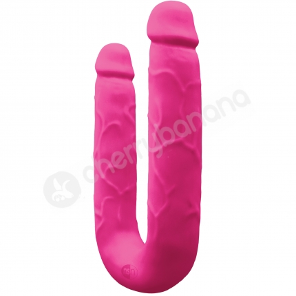 Colours Dp Pleasures Pink Double Penetration Realistic Silicone Dildo