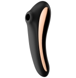 Satisfyer Black Dual Kiss 2 in 1 Vibrating & Pressure Wave Stimulator