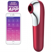 Satisfyer Dual Love Red App Controlled Vibrating Clitoral Stimulator