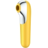 Satisfyer Dual Love Yellow App Controlled Vibrating Clitoral Stimulator