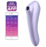 Satisfyer Dual Pleasure Purple App Controlled Vibrating Clitoral Stimulator