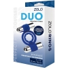 Zolo Duo Vibrating Stretchy Blue Cockring With 2 Removable Bullets 