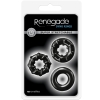 Renegade Black Dyno Rings Stretchy Cockrings 3 Pack