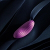 Svakom Edeny Vibrating Panties Purple Curved Vibrator With Black Tie-side Underwear 