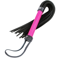 Electra Play Things Neon Pink Flogger With Hand Strap