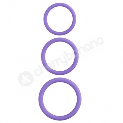 Erection Commander Purple Cock Rings 3 Pack Erection Commander Purple Cock Rings 3 Pack