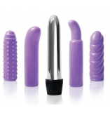 Purple Multi-sleeve Vibrator Kit
