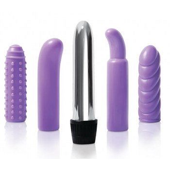 Purple Multi-sleeve Vibrator Kit