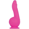 Evolved Ballistic Pink Vibrating Dildo With Stimulating Balls Motor & Remote Control