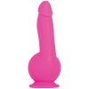 Evolved Ballistic Pink Vibrating Dildo With Stimulating Balls Motor & Remote Control