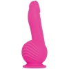 Evolved Ballistic Pink Vibrating Dildo With Stimulating Balls Motor & Remote Control