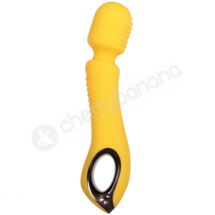 Evolved Buttercup Yellow Silicone Flexible Powerful 8" Wand Massager With Turbo Boost