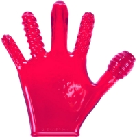 Oxballs Finger Fuck Glove Pink Soft Rubbery Glove With 5 Different Digit Shapes & Textures