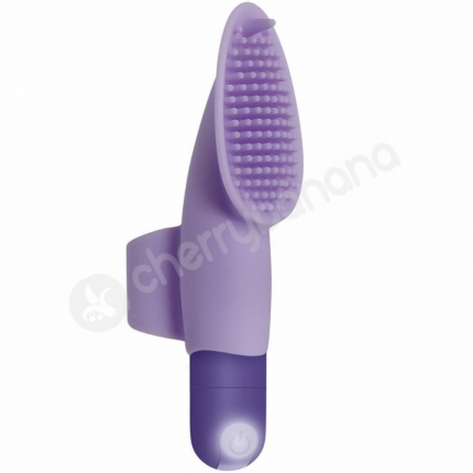 Evolved Fingerific Purple Bullet With Finger Sleeve With Clit Stimulating Nubs
