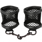 Sex & Mischief Black Fishnet Velcro Adjustable Cuffs
