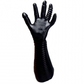 Master Series Pleasure Fister Black Textured Fisting Glove