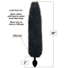 Icon Brands Foxy Black Fox 18" Tail Silicone Butt Plug