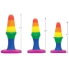 Frisky Rainbow Ready Anal Trainer 3 Piece Plug Set