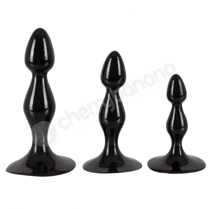 Frizz Black Butt Plug Set Frizz Black Butt Plug Set
