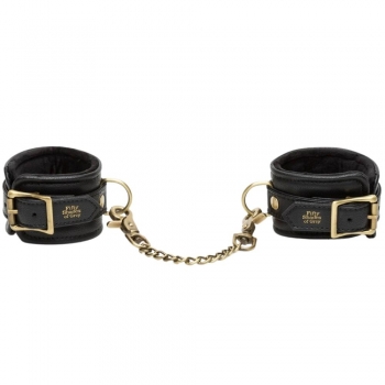 Fifty Shades Of Grey Bound To You Faux Leather Black Wrist Cuffs