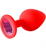 Booty Calls "Fuck Yeah" Red Silicone Butt Plug