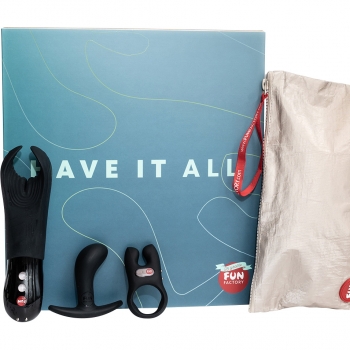Fun Factory Black Have It All Sex Toy Gift Box 4 Piece Set
