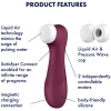 Satisfyer Pro 2 Generation 3 Red Liquid Vibration & Air Pulse With Connect App