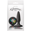 Glams Mini Black Small Rainbow Gem Butt Plug