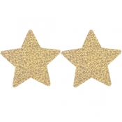 Cherry Banana You're A Star Gold Glitter Star-Shaped Nipple Pasties 2 Pack