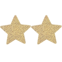 Cherry Banana You're A Star Gold Glitter Star-Shaped Nipple Pasties 2 Pack