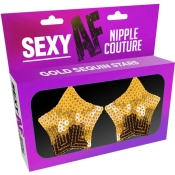 Sexy AF Nipple Couture Gold Stars Nipple Pasties