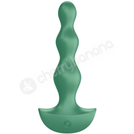 Satisfyer Lolli Plug 2 Green 5.6" Silicone Vibrating Anal Beads