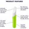 Satisfyer Ultra Power Bullet 7 Green Curved Tip Clit Vibrator