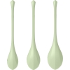 Satisfyer Yoni Power 2 Green Silicone Kegel Pelvic Floor Training 3 Piece Set