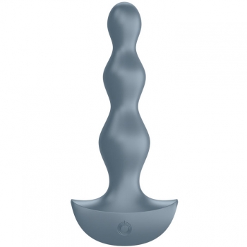 Satisfyer Lolli Plug 2 Grey 5.6" Silicone Vibrating Anal Beads