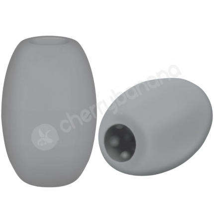 Zolo Mini Dome Squeezable Textured Grey Penis Stroker