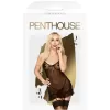 Penthouse Lingerie Black Guilty Icon Suspender Dress With Thong