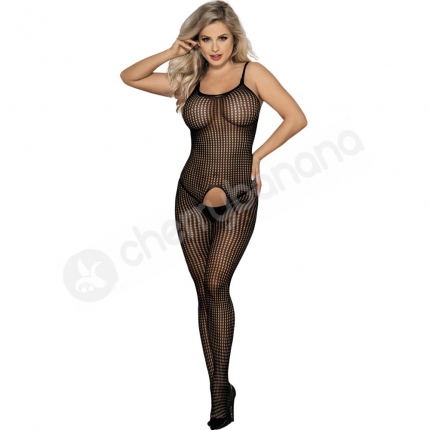 Cherry Banana Black Circle Fishnet Crotchless Bodystocking Cherry Banana Black Circle Fishnet Crotchless Bodystocking