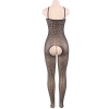 Cherry Banana Plus Size Black Circle Fishnet Crotchless Bodystocking