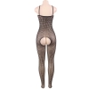 Cherry Banana Plus Size Black Circle Fishnet Crotchless Bodystocking