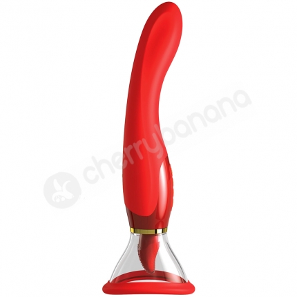 Fantasy For Her Ultimate Pleasure 24K Gold Luxury Edition Pussy Pump & Tongue Vibrator Set