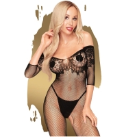 Penthouse Lingerie Black High Profile Crotchless Bodystocking