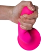 Adrien Lastic Hitsens 4 Pink 6.8" Dual Density Silicone Dildo