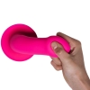 Adrien Lastic Hitsens 2 Pink 6.5" Dual Density Silicone Dildo