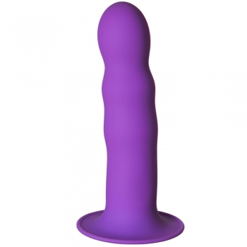 Adrien Lastic Hitsens 3 Purple 7" Dual Density Silicone Dildo