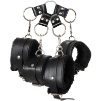 Adam & Eve Hog Tie With Black Fluffy Wrist & Ankle Cuffs
