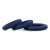 Hombre Snug Fit Thick Blue Cock Rings 3 Pack